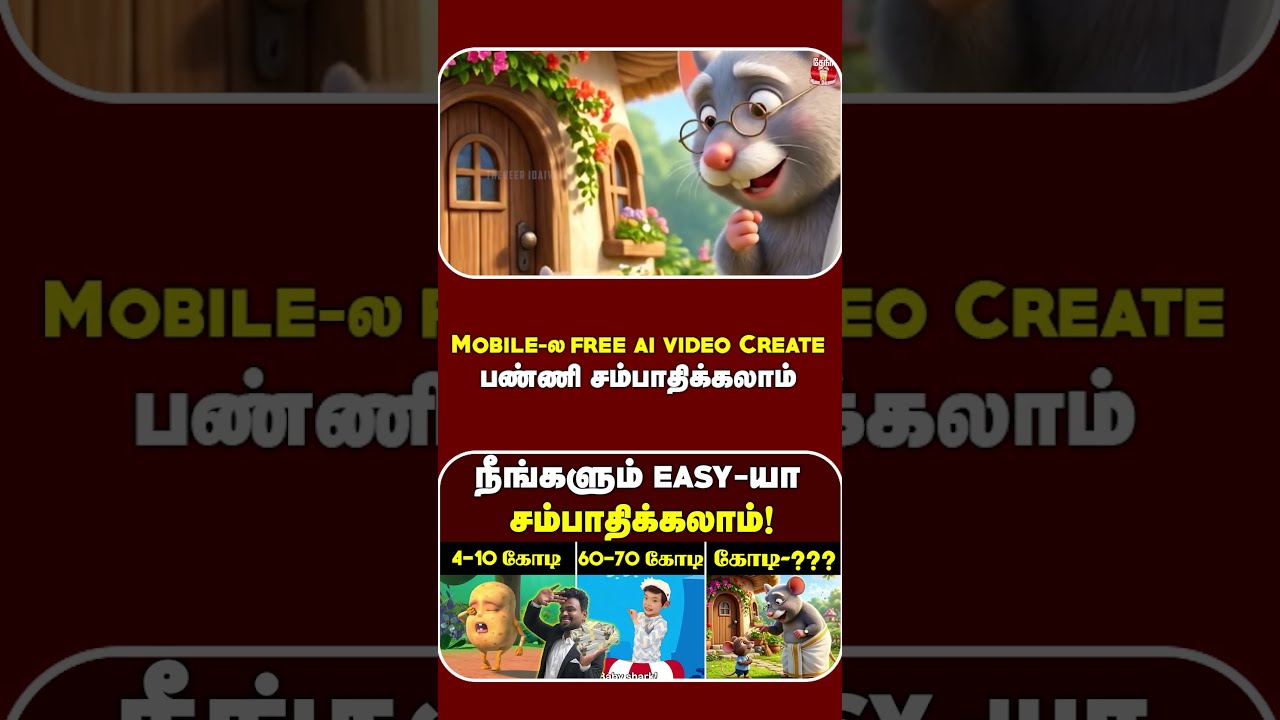 🔴Mobile-ல Free AI Video Create பண்ணி  சம்பாதிக்கலாம் 💥 | Full Step-by-Step Tamil Tutorial 🥳 | AI