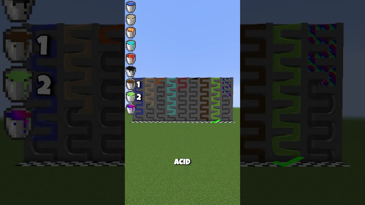 Cutting Off Angles vs Quicker Liquid #meme #shorts #minecraft
