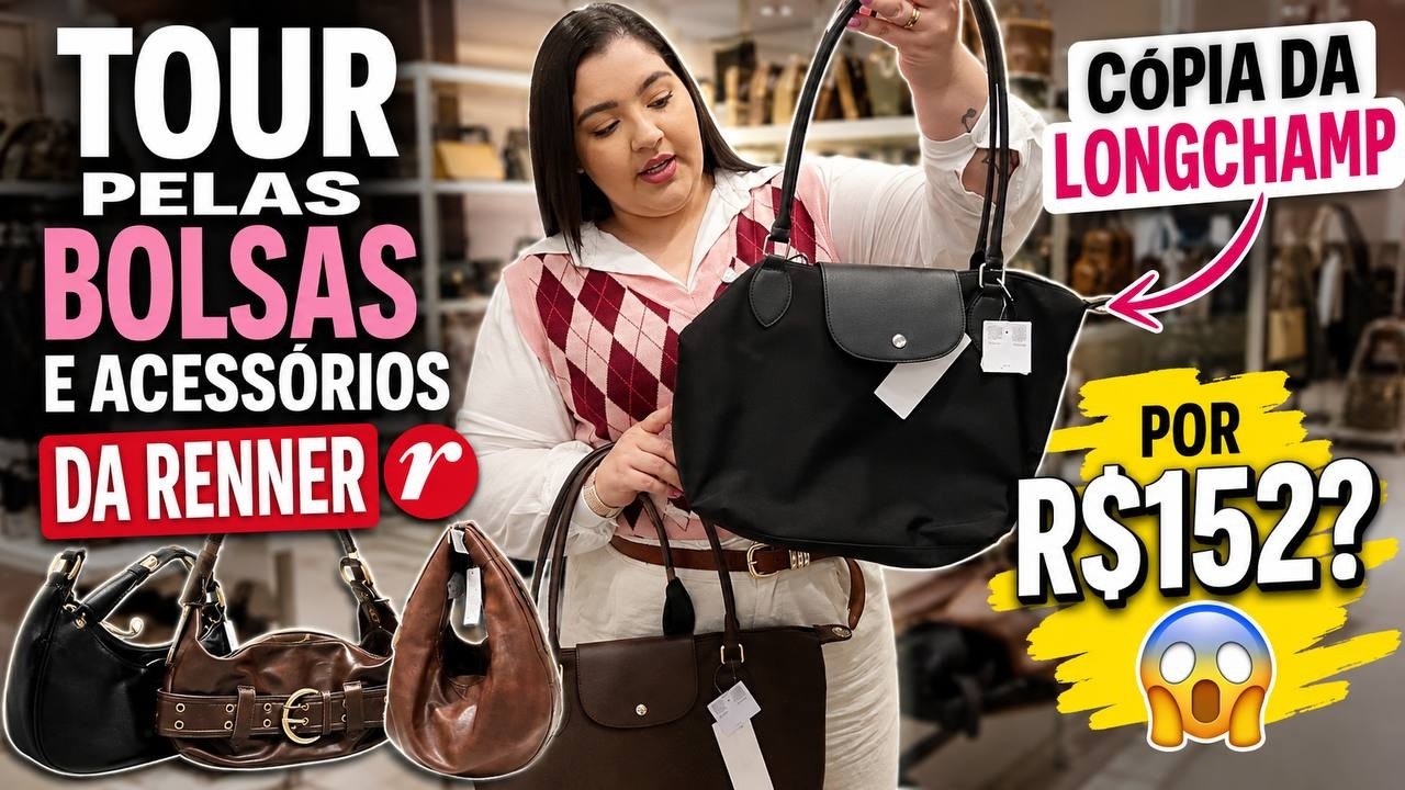 TOUR PELAS BOLSAS E ACESSÓRIOS DA RENNER - TUDO COM 15%OFF