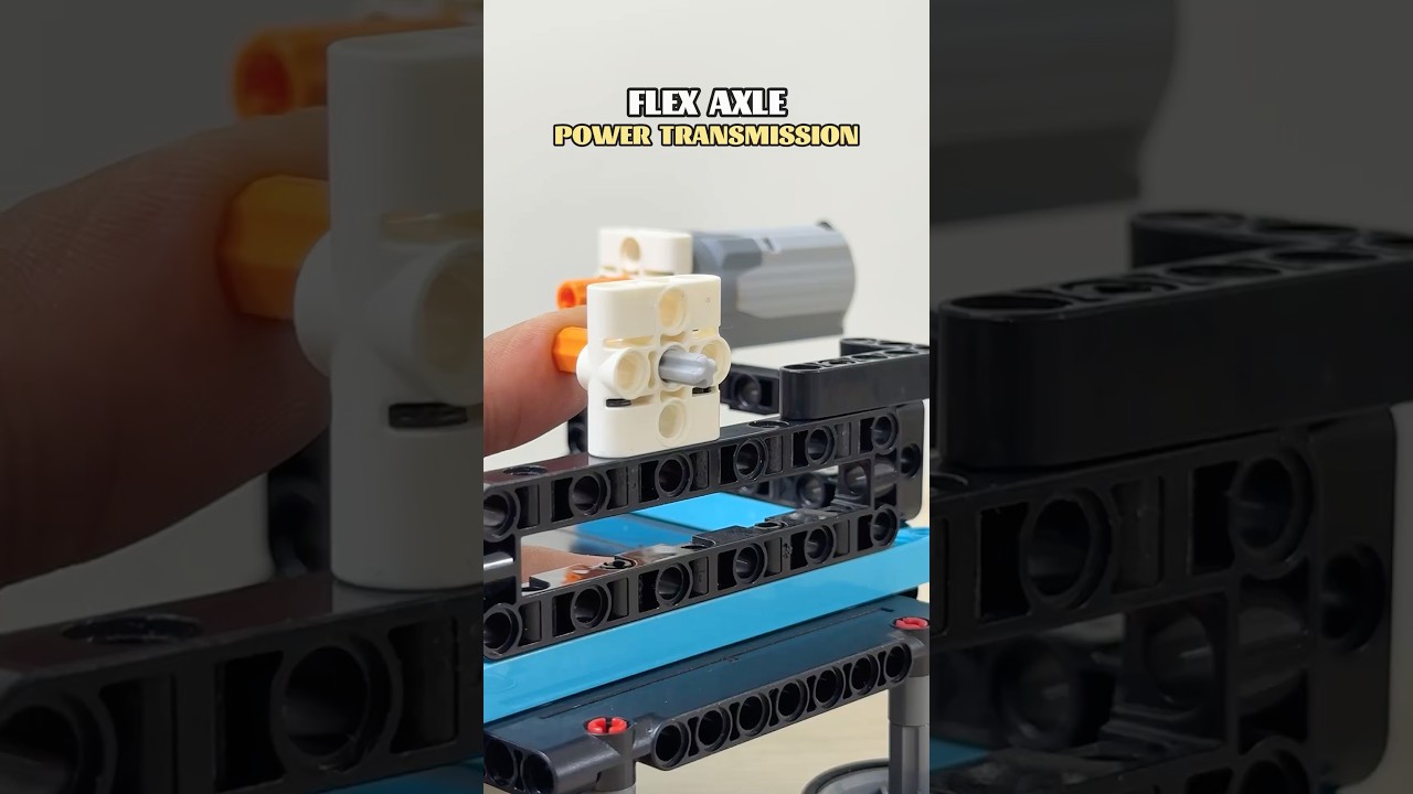 Flex Axle Power Transmission #lego #mechanism #mechanical