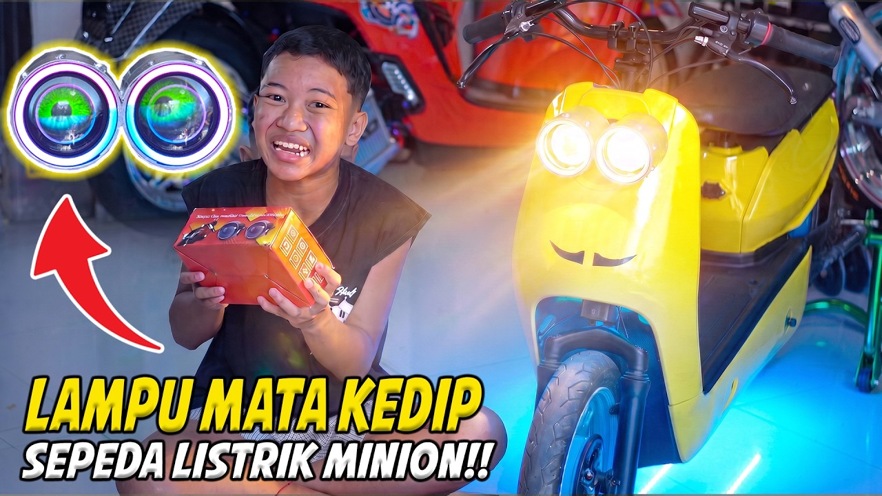 LAMPU MATA BISA KEDIP!! SELIS MINION DIMAS MAKIN GANTENG😍😍