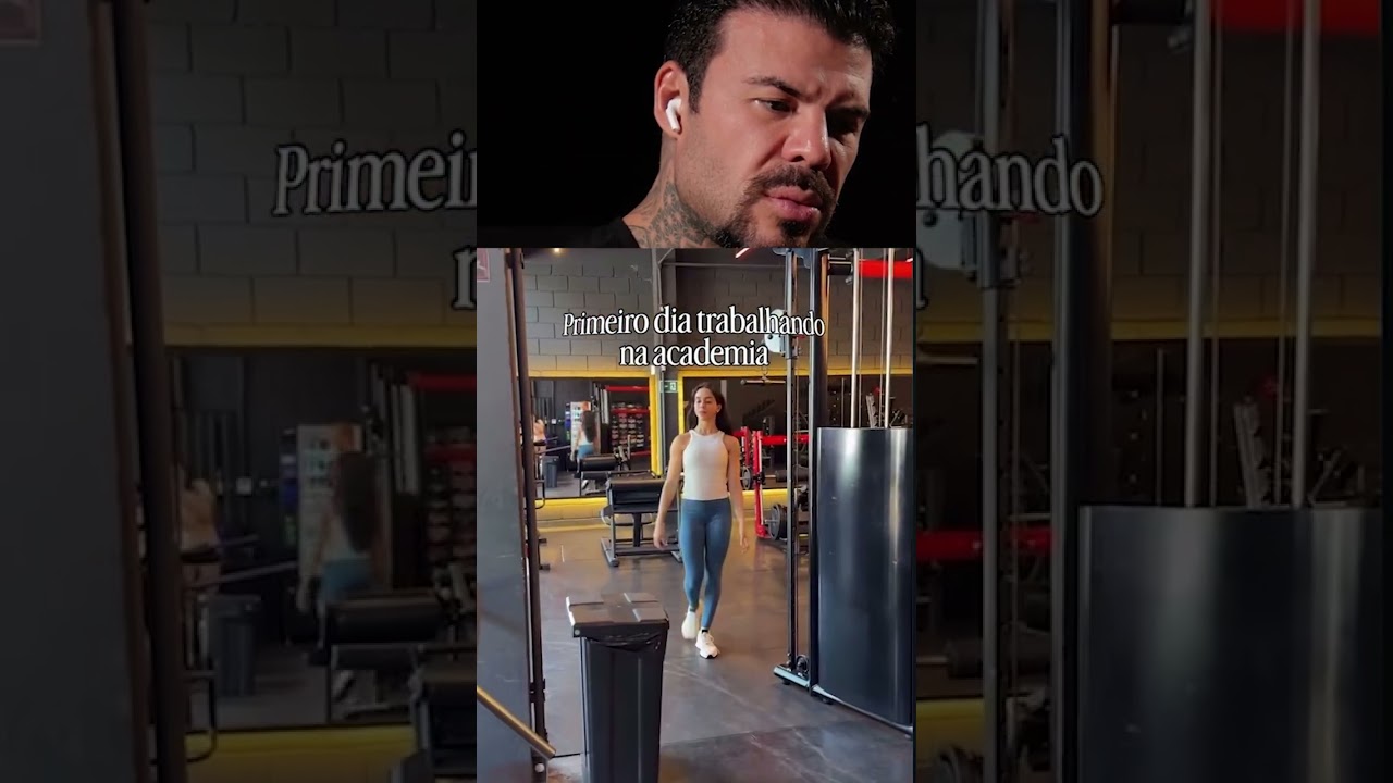 Primeiro dia trabalhando na academia