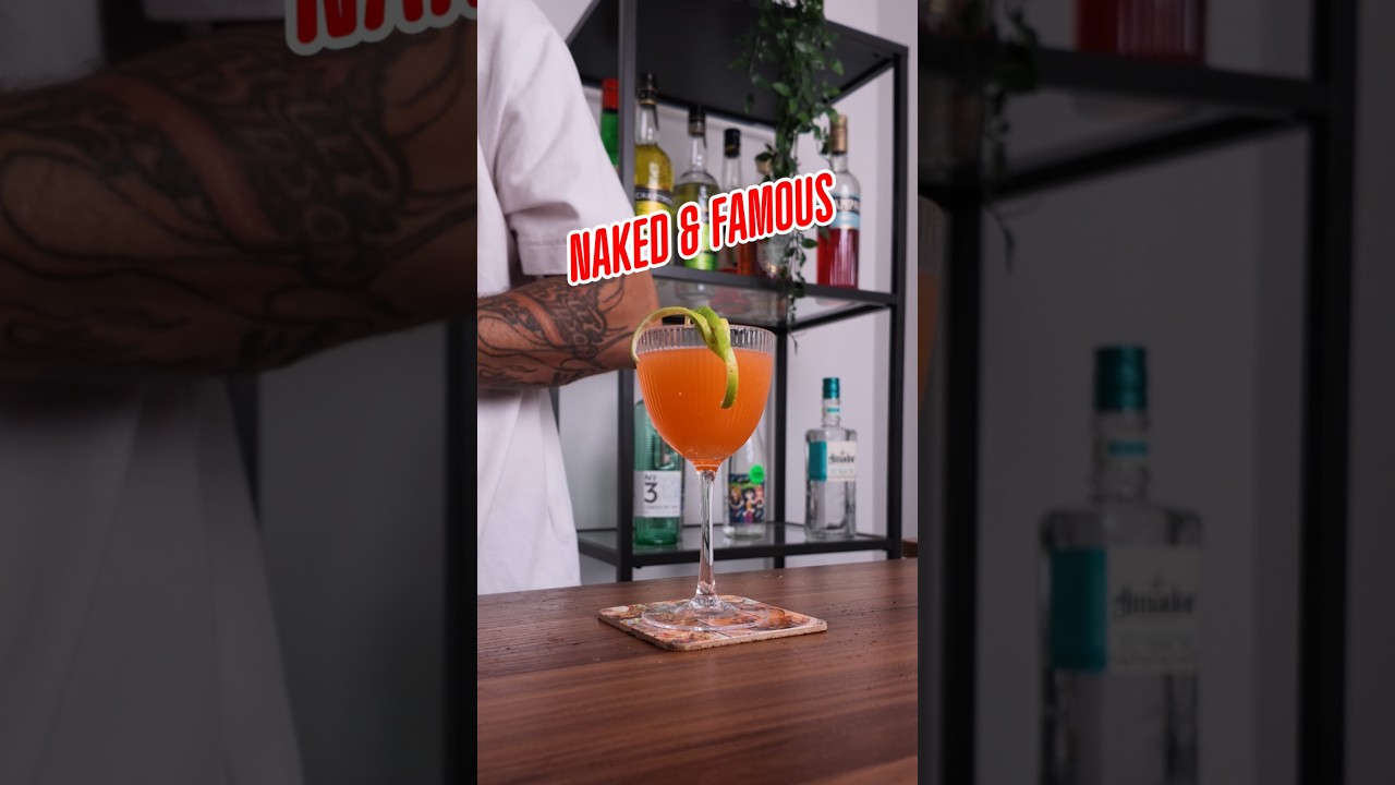 You ask for it , I do it ! How to make Naked&Famous  #cocktail #drink #cocktails #bartender #cheers