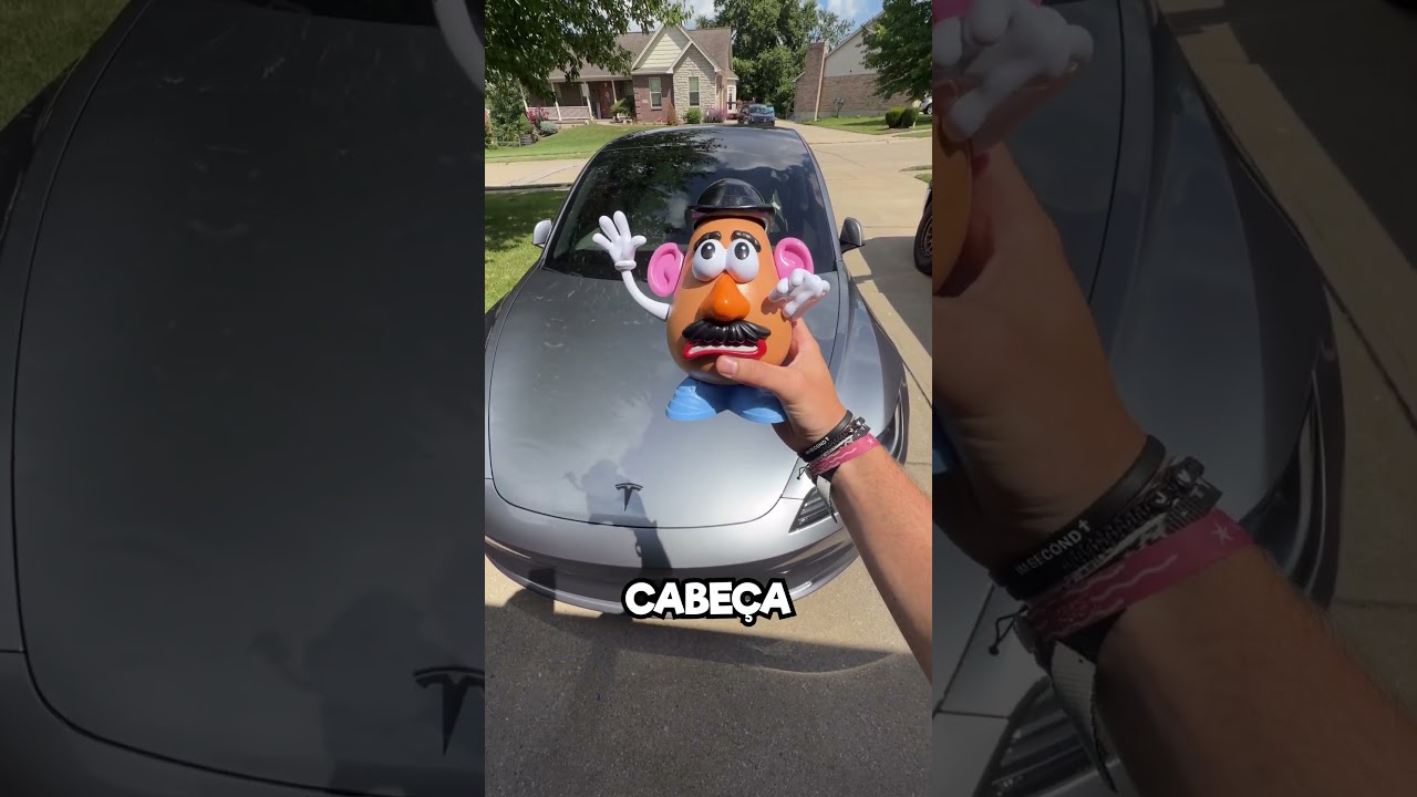 Converso com o SENHOR CABEÇA DE BATATA sobre meu TESLA 🥔 #shorts #tesla
