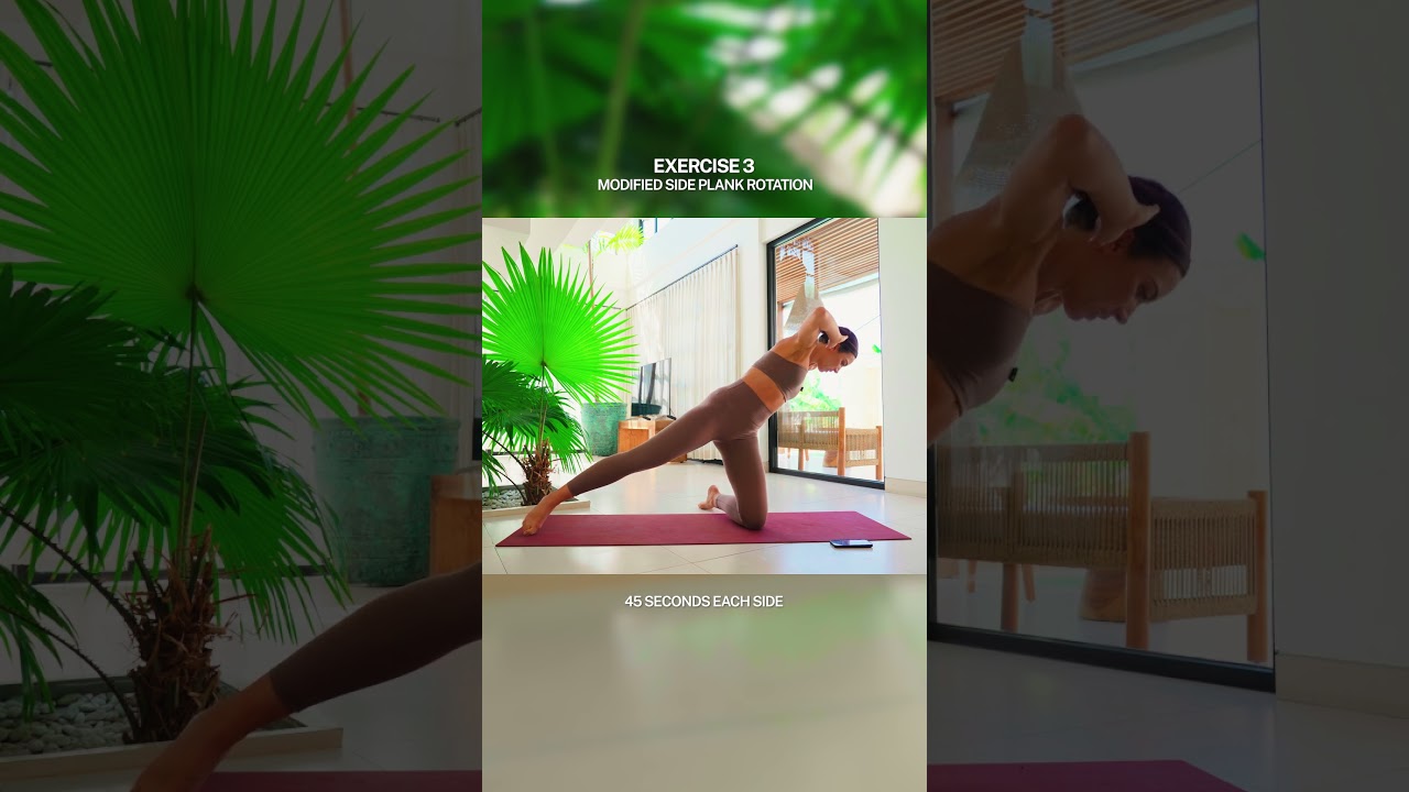 These Side Planks Will Test Your Core 🔥 Full Workout on My Channel #abs #workout @LillySabri