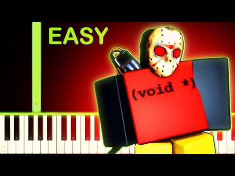 COMBAT INITIATION JASON Theme | ROBLOX Forsaken - EASY Piano Tutorial