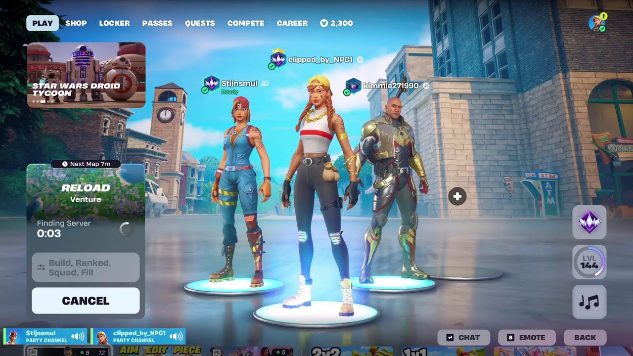 live fortnite with @noscopeblox