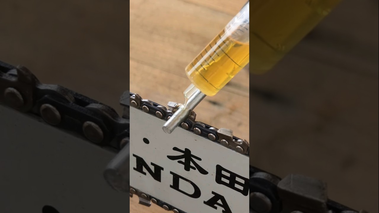 Precision Syringe Oiling Method for Chainsaw Bar Tip