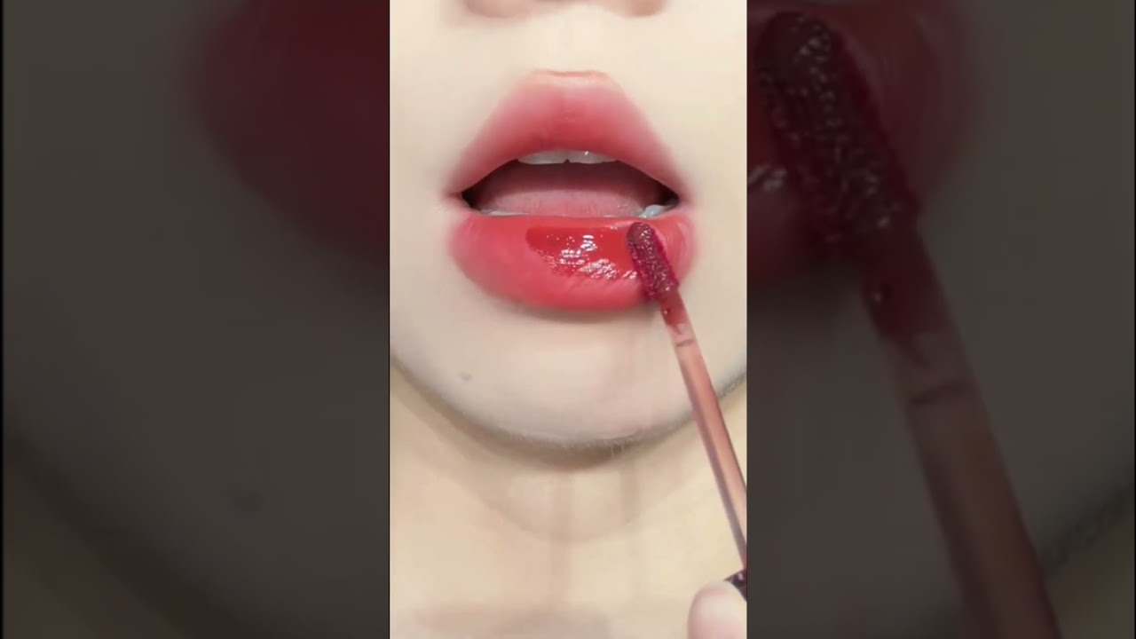 red like a cherry 🍒🍒🍒 #lips #makeup #review #tutorial #beauty #viralvideo