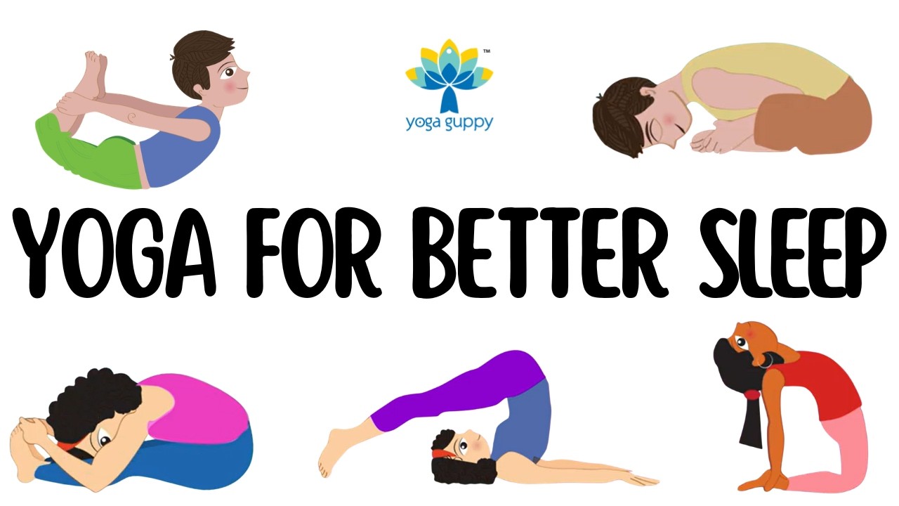 Yoga for Better Sleep for Children | Yoga Poses for Kids | Yoga Guppy
