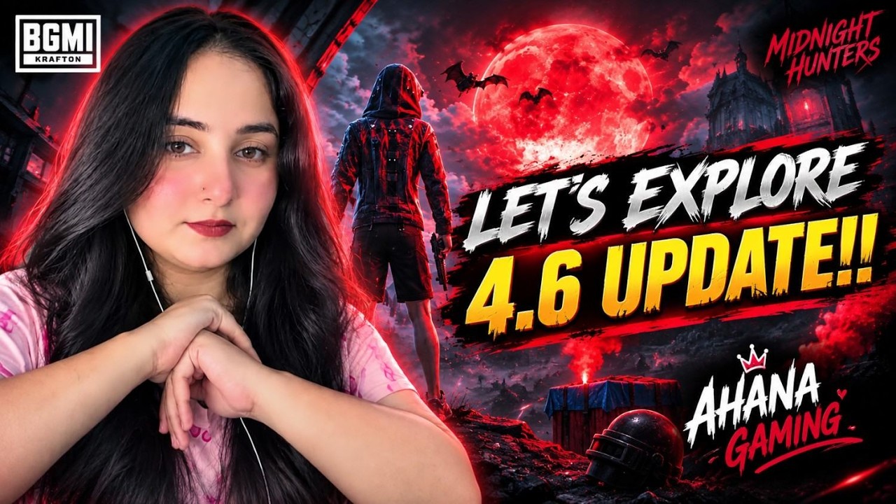 LET'S PLAY BGMI TOGETHER NEW UPDATE 4.6  #BGMI LIVE STREAM ! #AHANAGAMING FACECAM