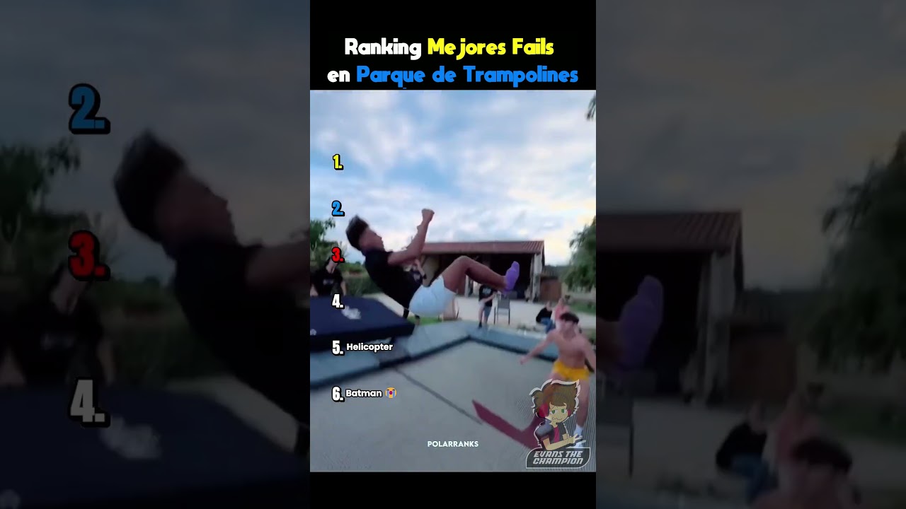 🔴RANKING FAILS EN TRAMPOLINES😂🌀Parodia Español🌀 #humor #ranking #comedia #parodia #fandub #memes