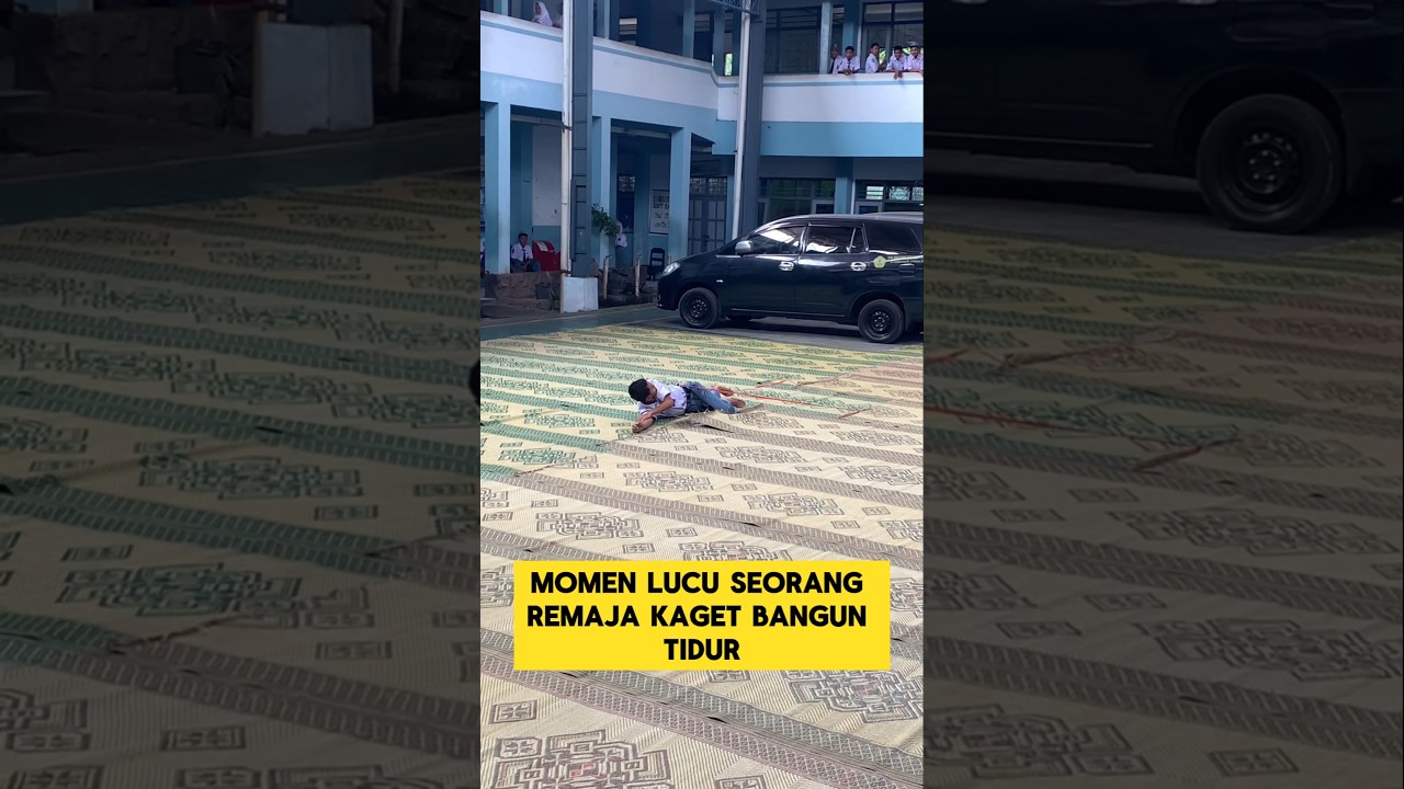 momen lucu remaja kaget bangun tidur tinggal dia sendiri doang ‼️‼️#remaja #ketiduran #lucu #shorts