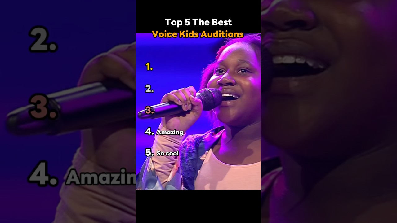 Top 5 The Best Voice Kids Auditions #singing #thevoice #performance #audition #shorts