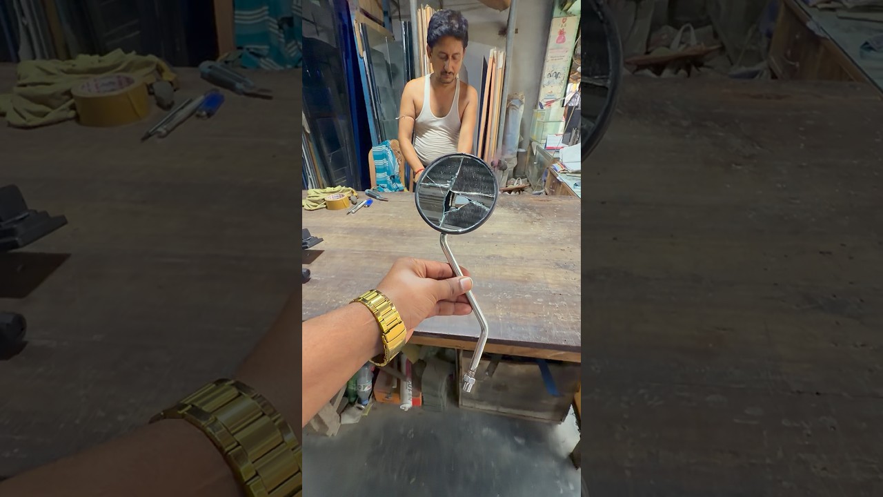 Fast Bike Mirror Replacement Trick in Under 5 Minutes #viral #experiment #mirrorwork