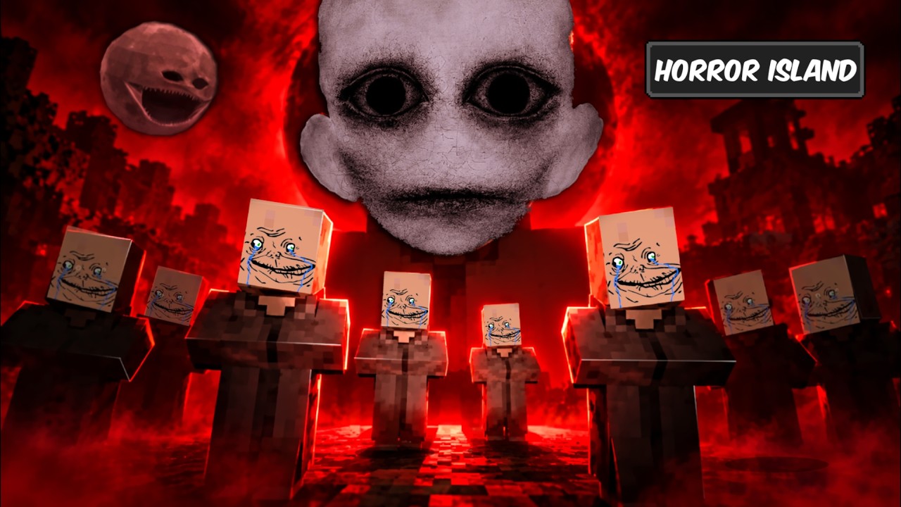 100 DAYS in HORROR ISLAND Minecraft
