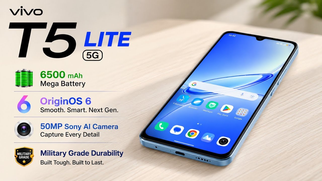 Vivo T5 Lite 5G: बजट में सबसे बेहतरीन 5G फोन?