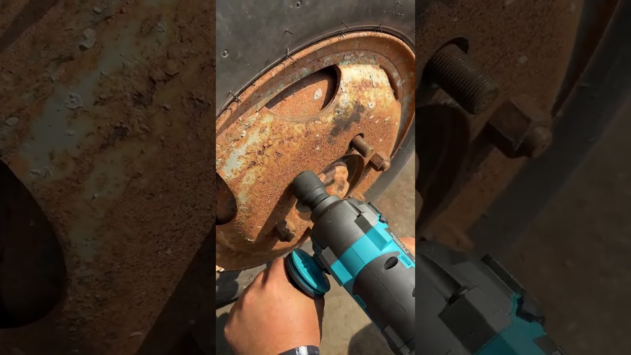 Stop doing it by hand..Let the tool do the work.#powertools  #carmaintenance #impactwrench #2527