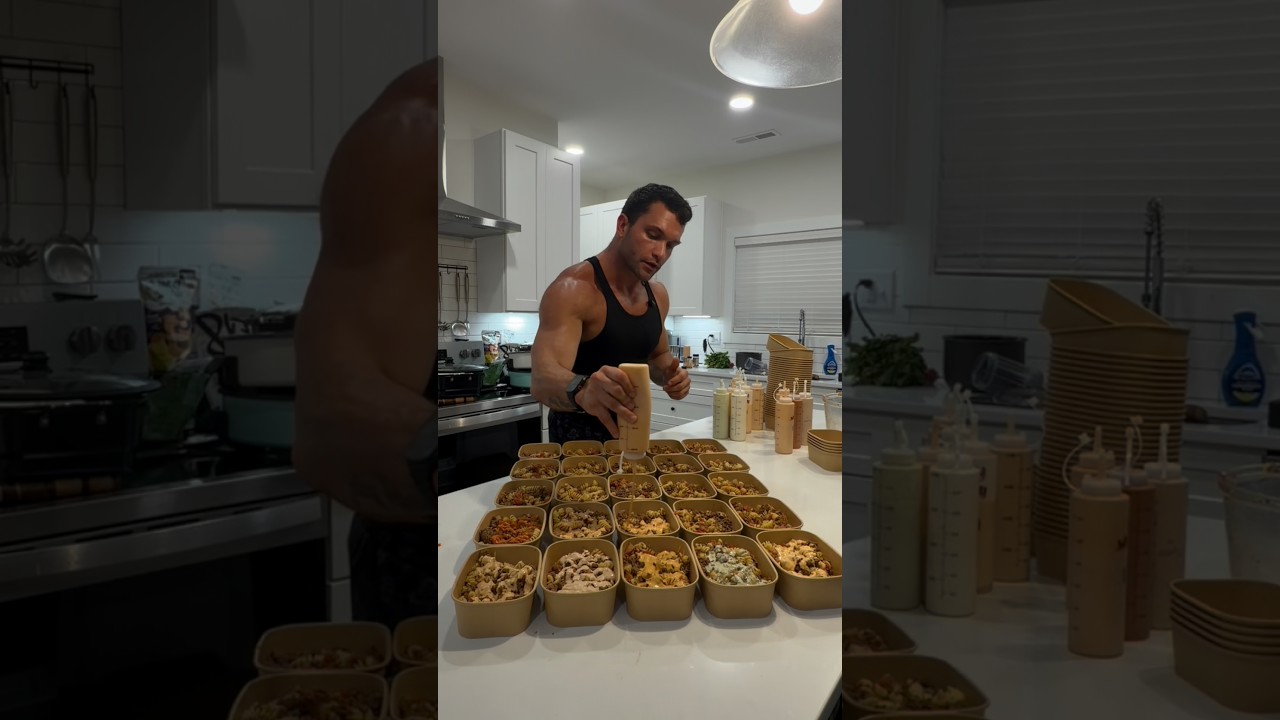 I only make high-protein meal preps #madprotein #cooking #protein