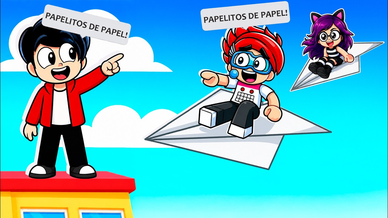 ENCONTRAMOS EL JUEGO de PAPELITOS DE PAPEL con LUKY en ROBLOX! | Karim Juega