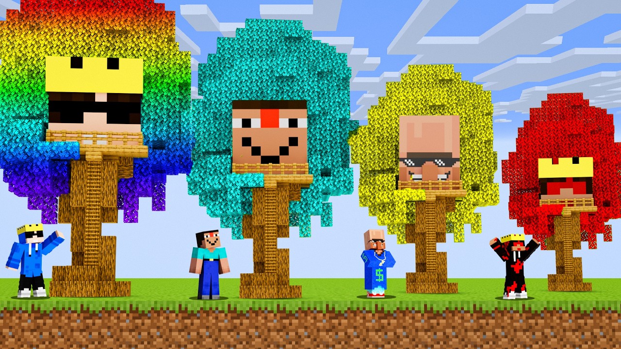 POOR vs RICH: Treehouse Survival Battle in Minecraft!