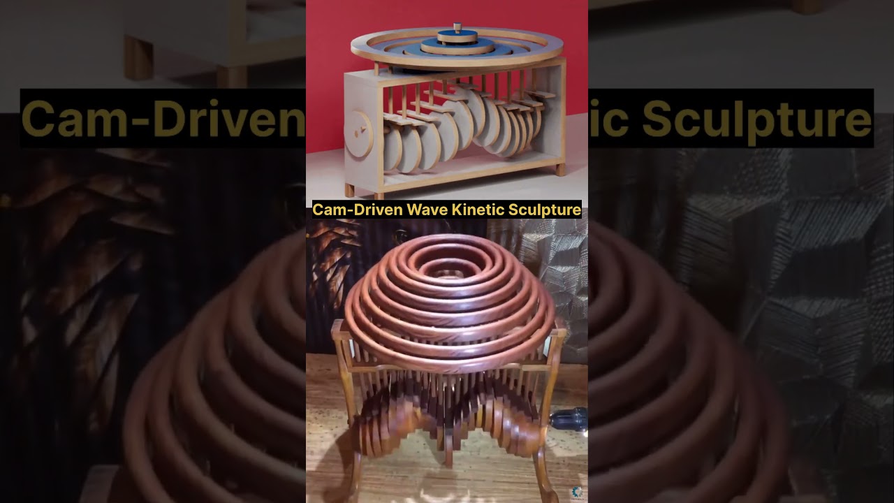 The "Infinite Wave" Machine! 🌊 (Kinetic Art) #mechanism #shorts