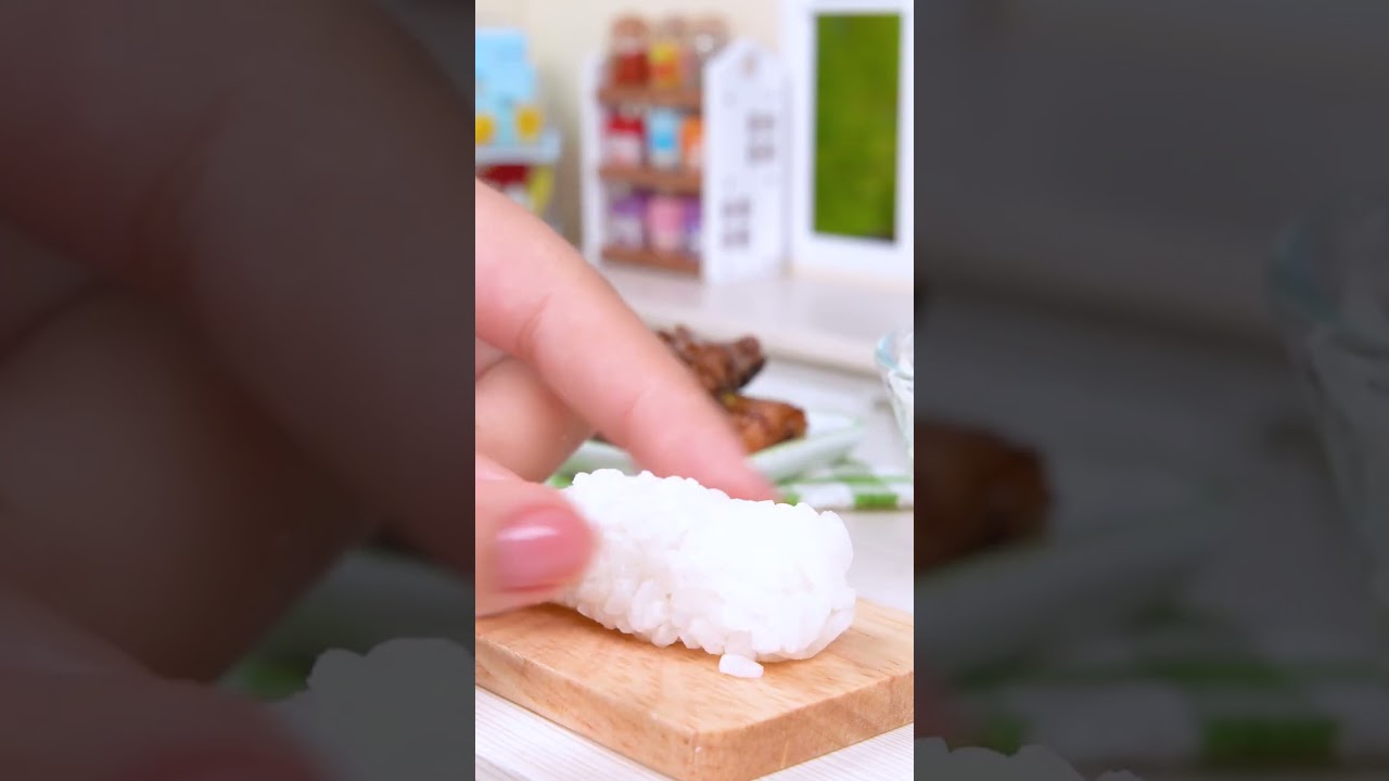 Japanese Eel Rice Bowl🍚  Satisfying ASMR  Mini Food #shorts #asmr #miniature #minifood