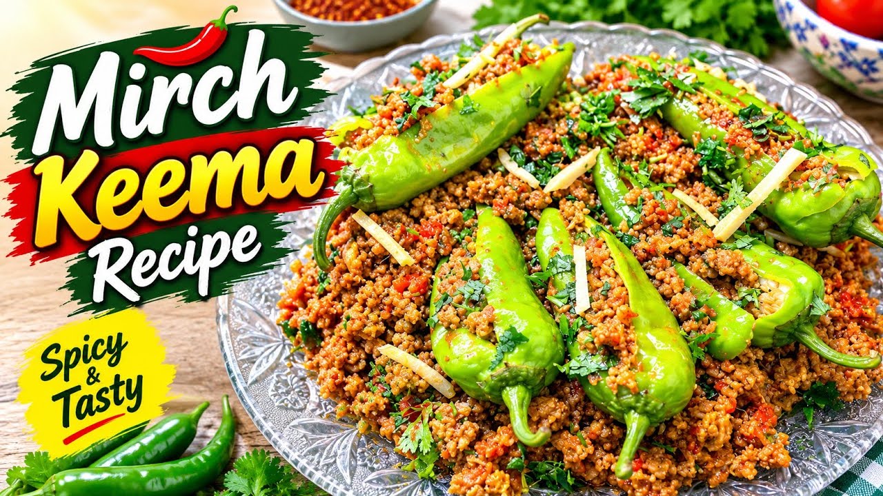 Keema Mirch Recipe | Mirchi Recipe | Mutton Recipes