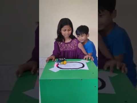 Taiyaba student of class 6, Build her Line Follower Robot.