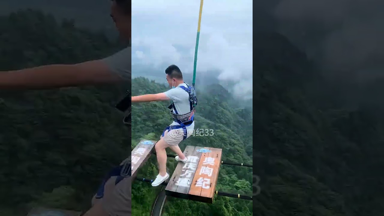Ultra immersive high altitude wind ASMR experience+ -Asmr Bungee Jumping