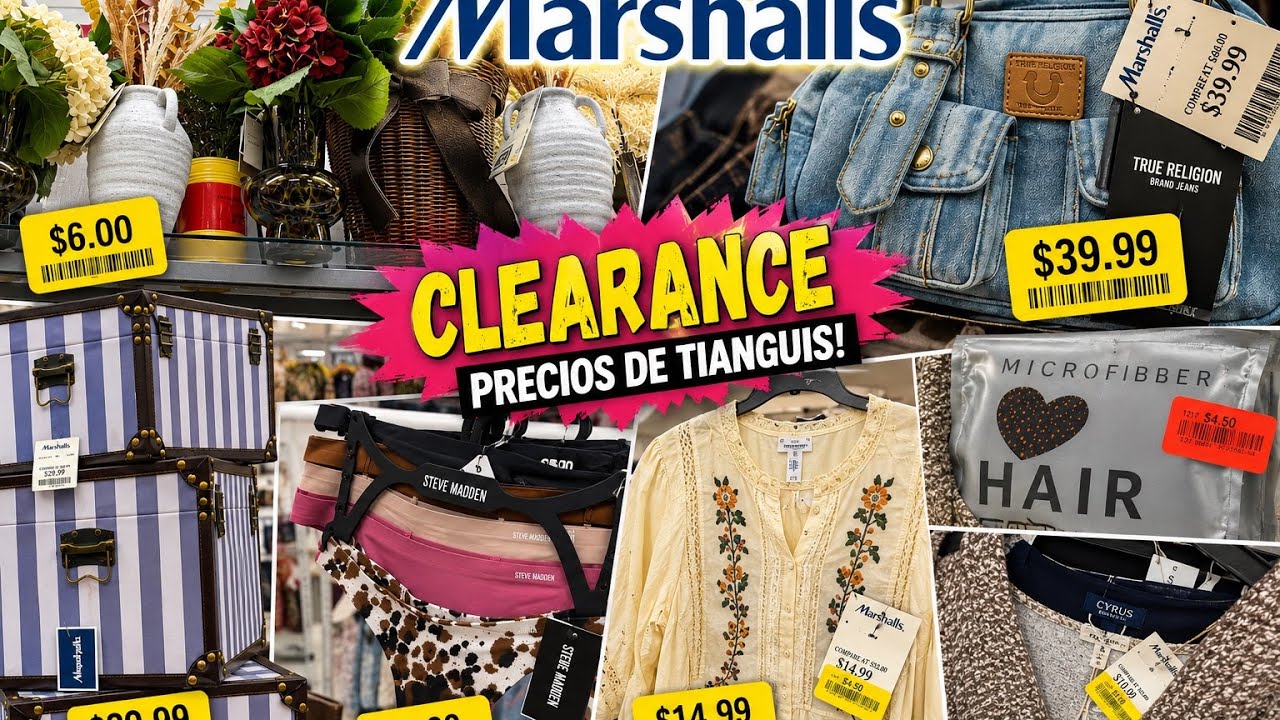 MARSHALLS ESTÁ REMATANDO TODO 😱 ¡PRECIOS DE TIANGUIS EN ETIQUETA AMARILLA! 💛