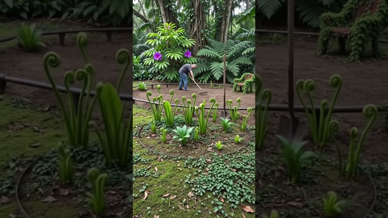 AI made my backyard a jungle#shortsviral #fypyoutube #shortvideos #viralvideos