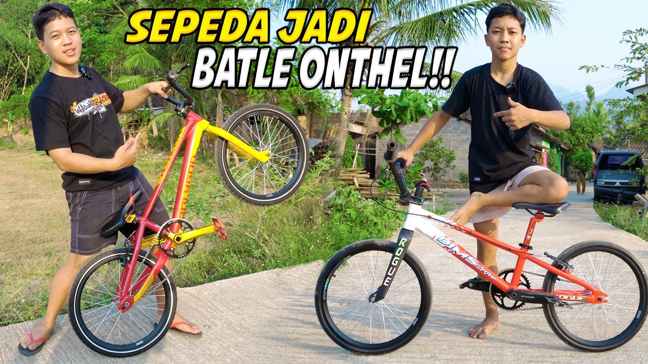SEPEDA ONTHEL KAK ADIT SELESAI! LANGSUNG DIAJAK BATTLE 😱🔥