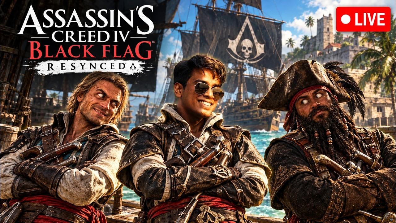 🔴Live: Assassins Creed Black Flag Resynced | Chill Stream | RTX 5080 | 2K