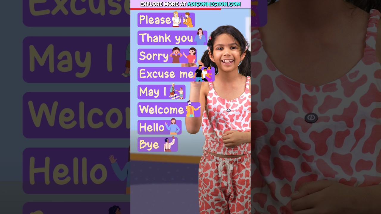 10 Magic Words for Kids 🪄 | Please, Sorry, Thank you & More | Vidya Connection #shorts