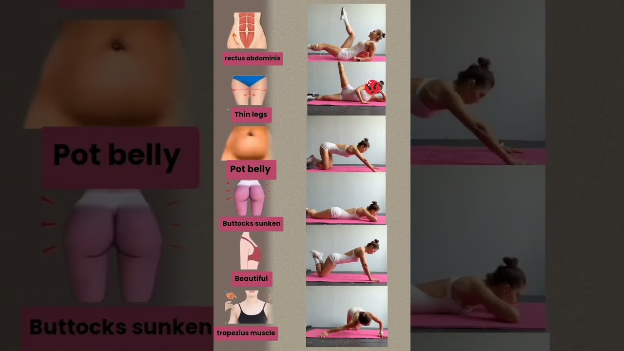6 Best Home Exercises to Lose Belly Fat & Tone Legs | Full Body Workout #shorts
