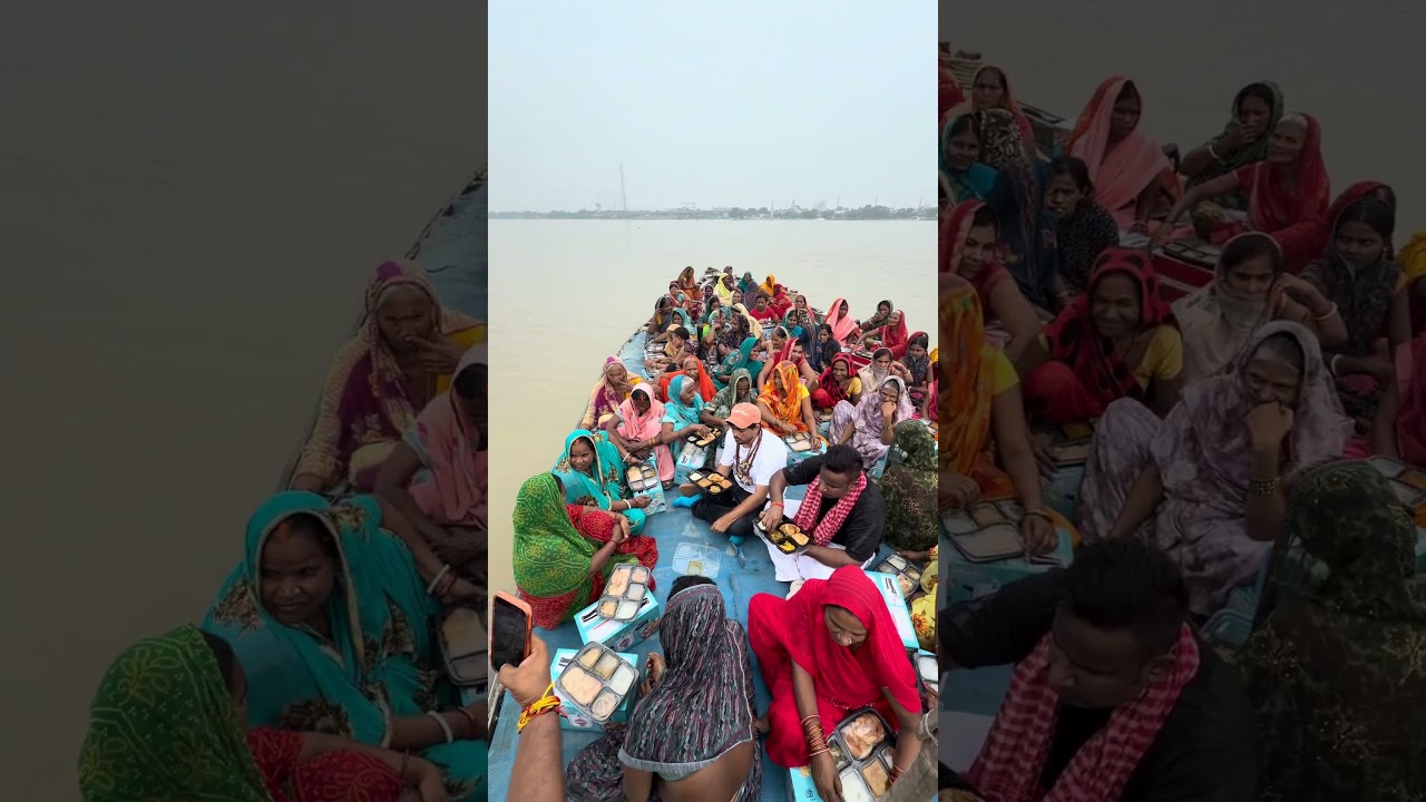 बिहार में बाढ़ से बेघर हुए लोगो की सेवा