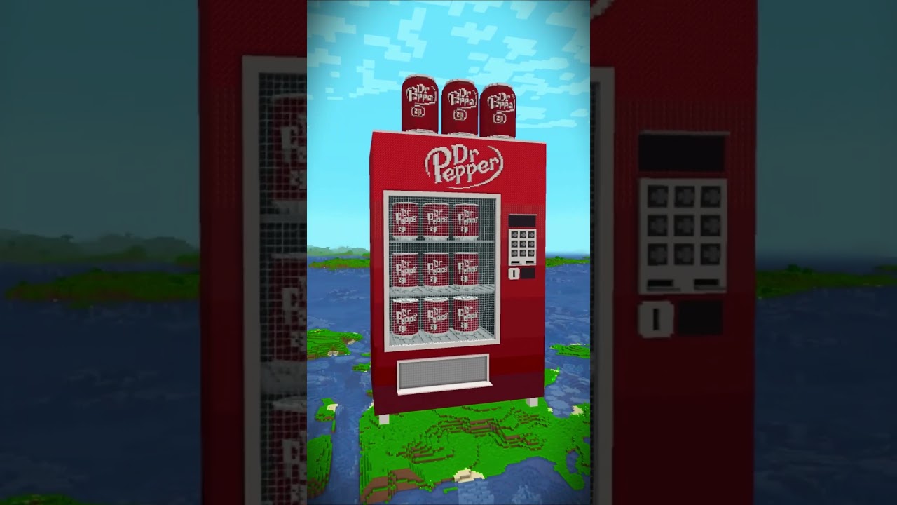 Dr Pepper Build Battle Challenge 💀 #shorts #minecraft #minecraftbuilding