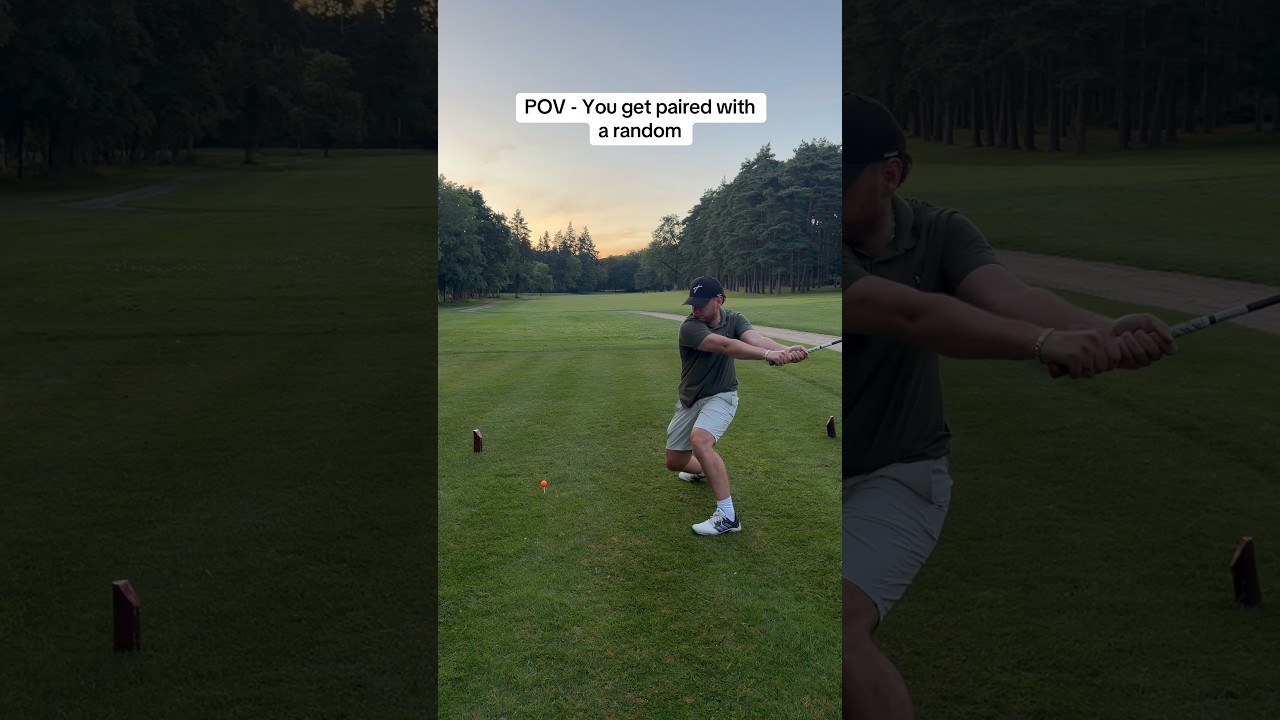 HOW DID HE HIT IT SO GOOD??🤯🤣 #golf #youtube #golfswing #golfer #comedy #funnyvideo #funny #clips