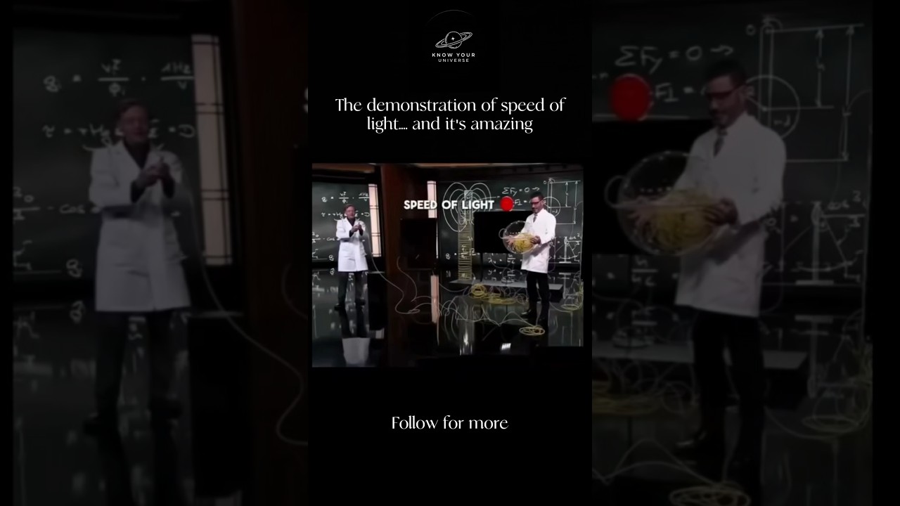 ⚡ This Visual Demonstration of Light Speed Will Blow Your Mind 🤯#space #speedoflight