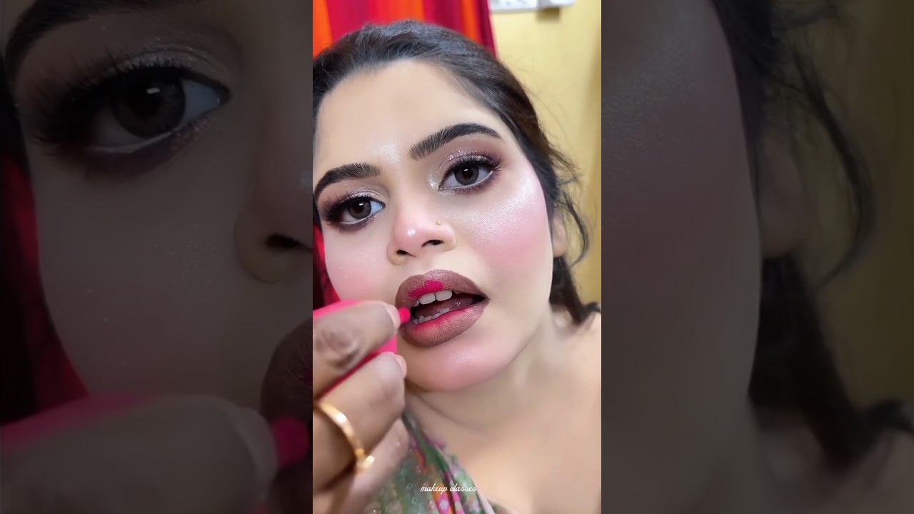 Viral Ombre Lipstick Hack😍👄#makeup #makeuptutorial #lipstick