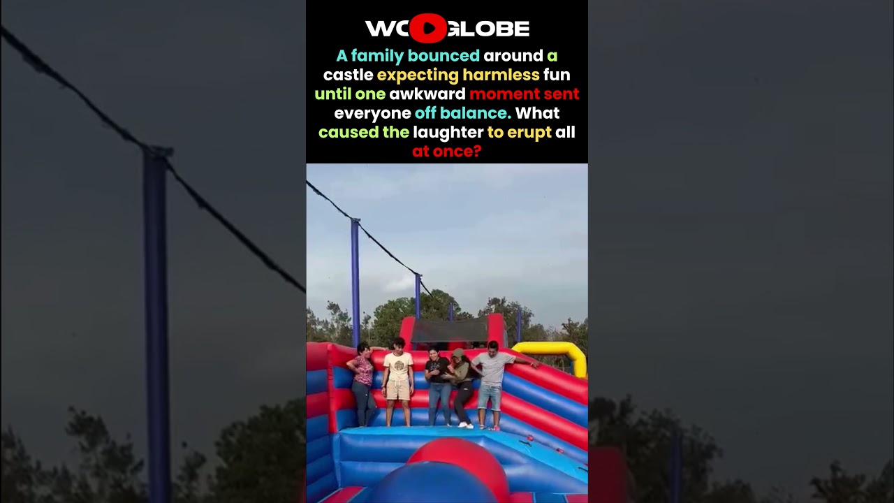 This Family's Bouncy Castle Fun Ends in HILARIOUS Chaos