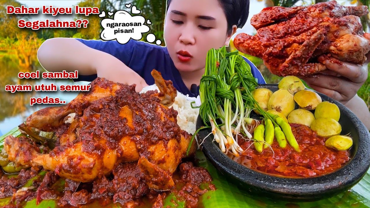 BUMBU NYEREP, SEMUR AYAM UTUH SAMBAL LAMONGAN LALAPAN MENTAH JENGKOL MUDA BAWANG KUCAI