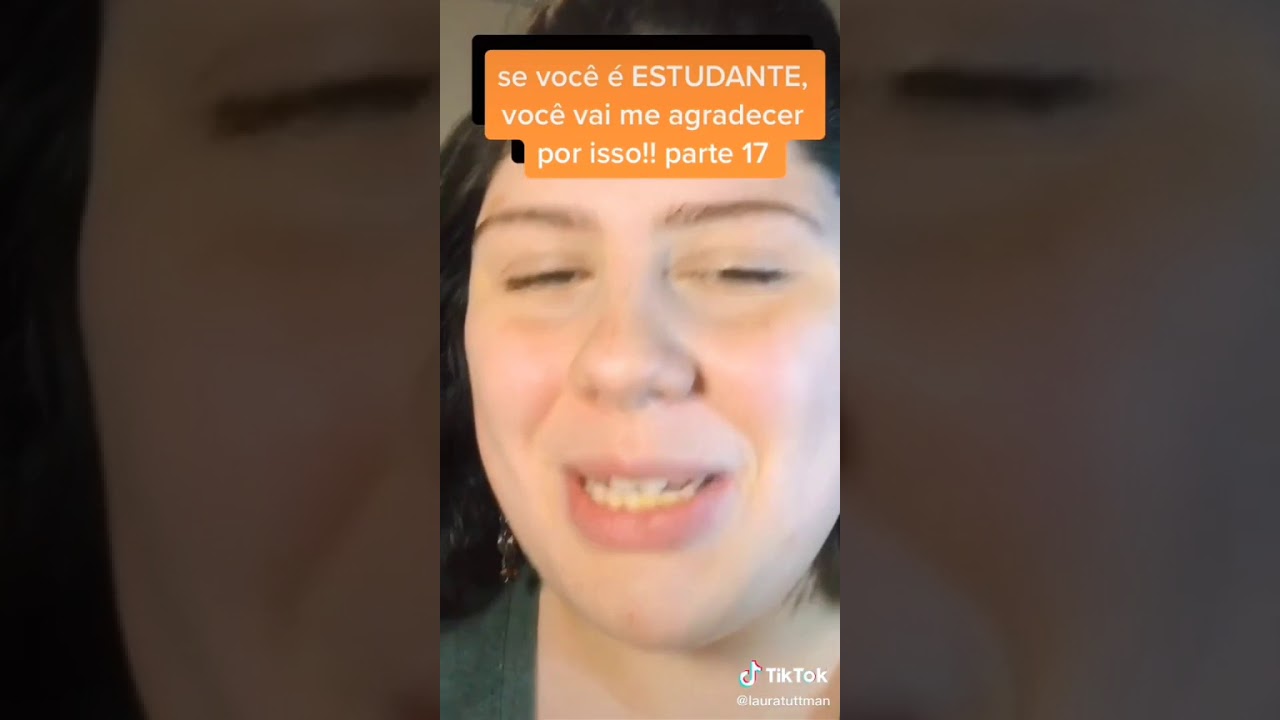 Dicas para os estudantes por Laura Tuttman (TikTok)