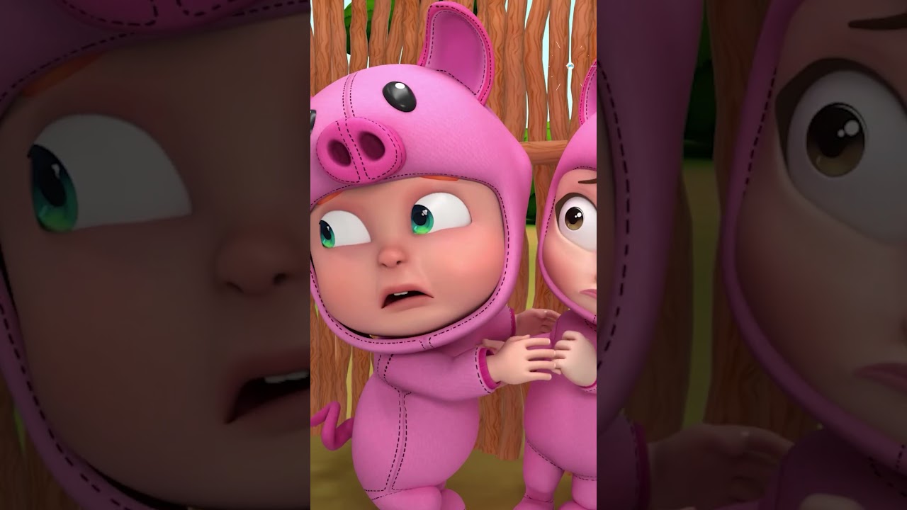 Three Little Pigs & The Big Bad Wolf | Learn Safety for kids | Nursery Rhymes for Kids #shorts