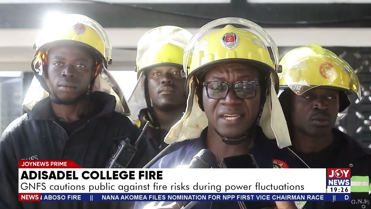 Adisadel College fire: GNFS cautions public against fire risks during power fluctuations