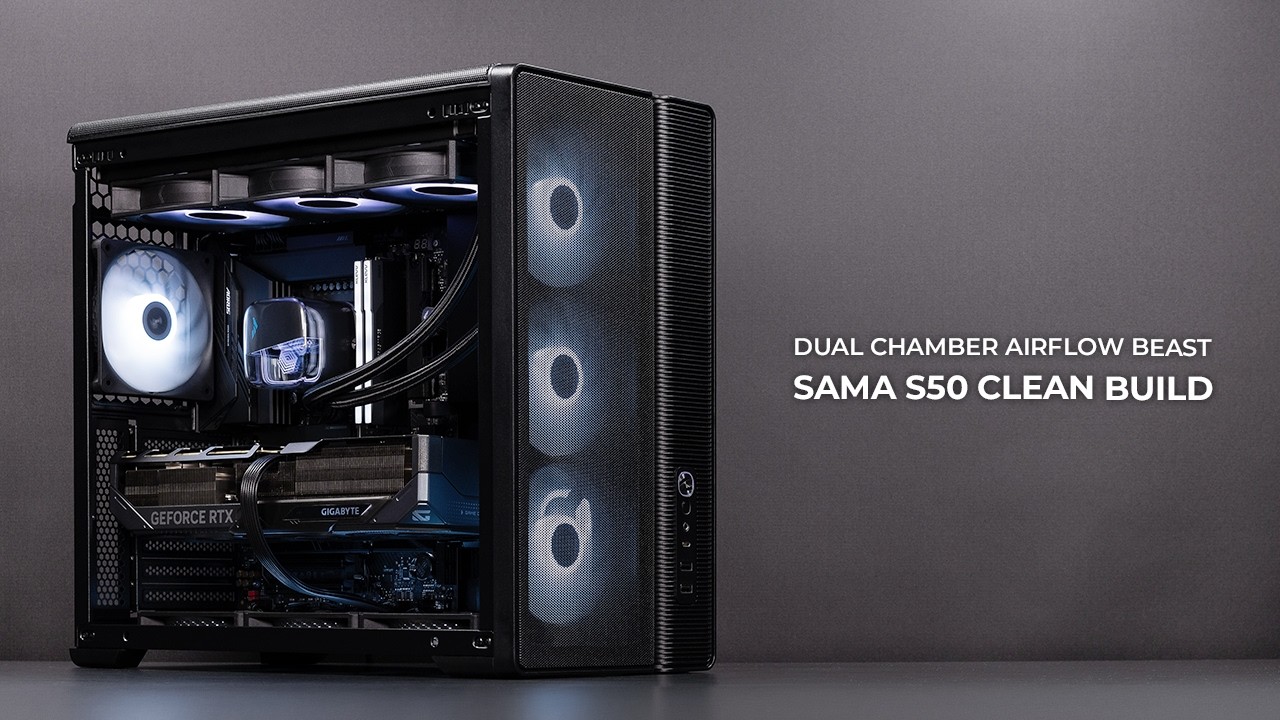 The Coolest Dual-Chamber PC Build | SAMA S50 | Intel 270K Plus & RTX 5080 | z890 Aorus Elite duo x