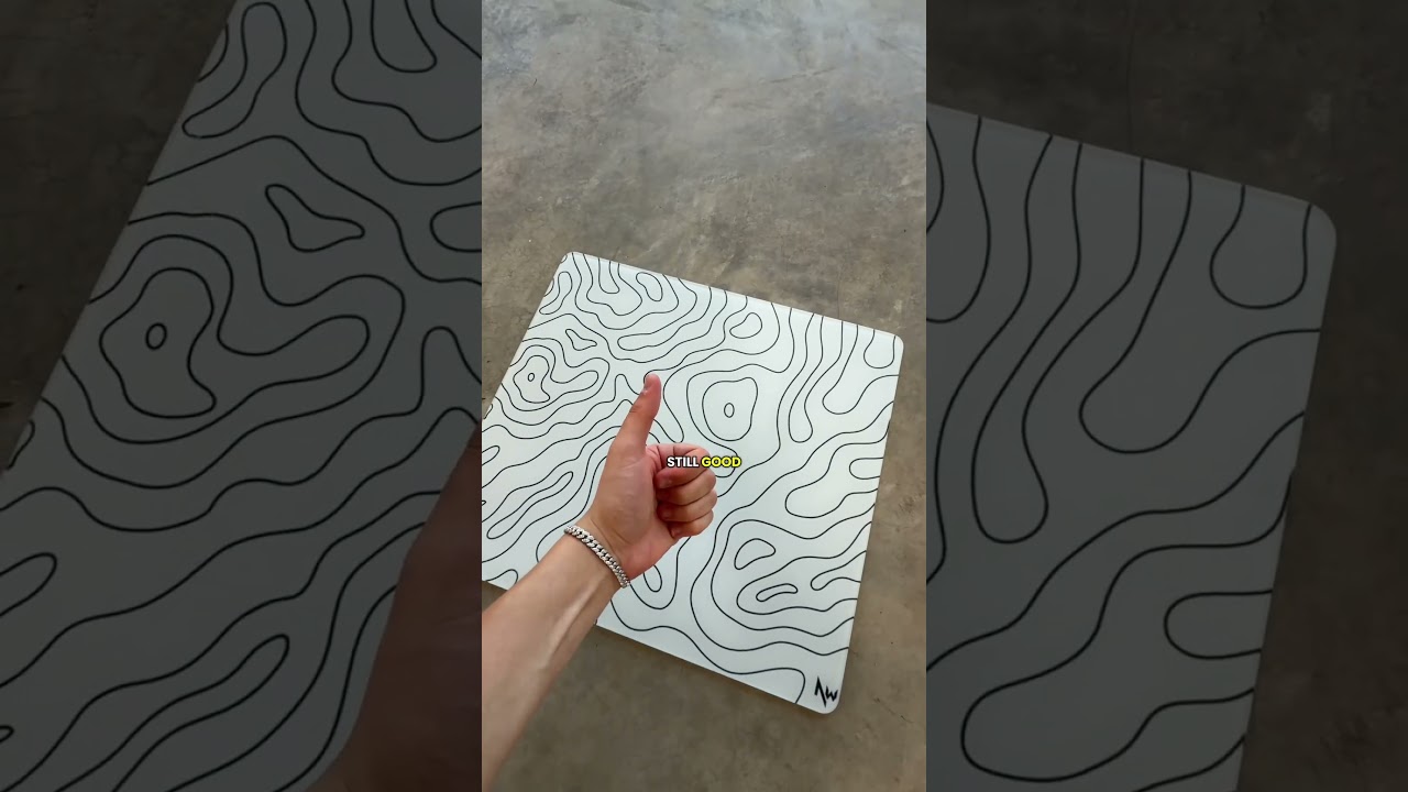 How far can you drop a glass mousepad… #nwbuilds #techtok #gaming #glassmousepad #test