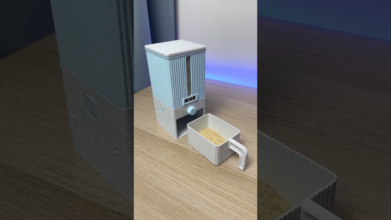 3D Printed Food Dispenser with an Iris Mechanism! 🤯 #3dprinting #dispenser