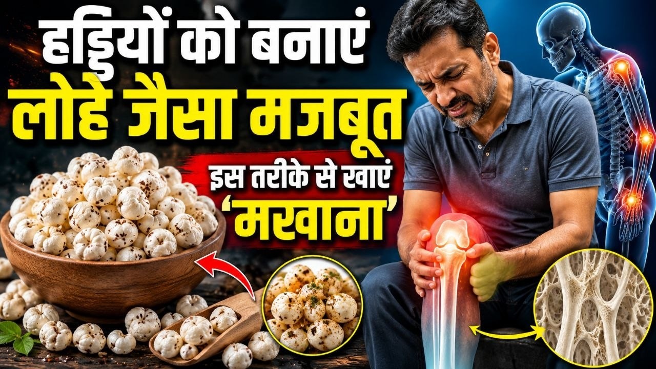 Makhana For Bones: हड्डियों की मजबूती के लिए मखाना खाने का सही तरीका | हड्डियां कमजोर होने का कारण